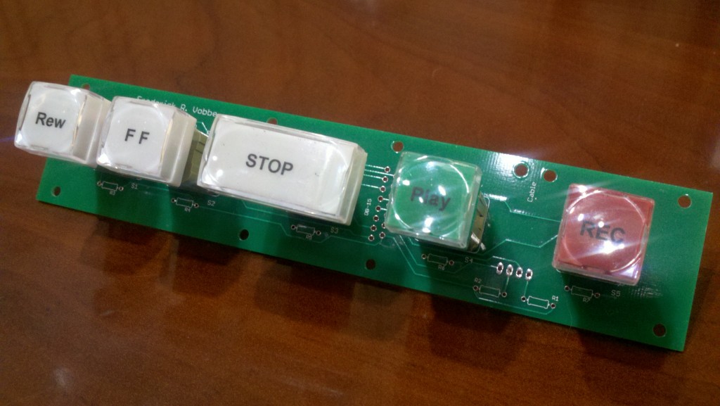 PCB layout with Veetronix switches mounted on PCB